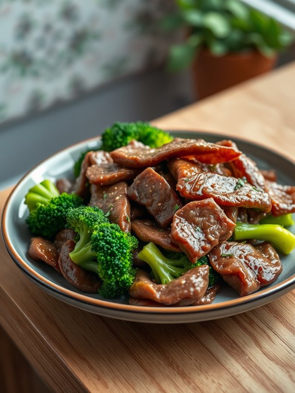 air fryer beef broccoli