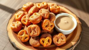 air fryer cinnamon pretzels