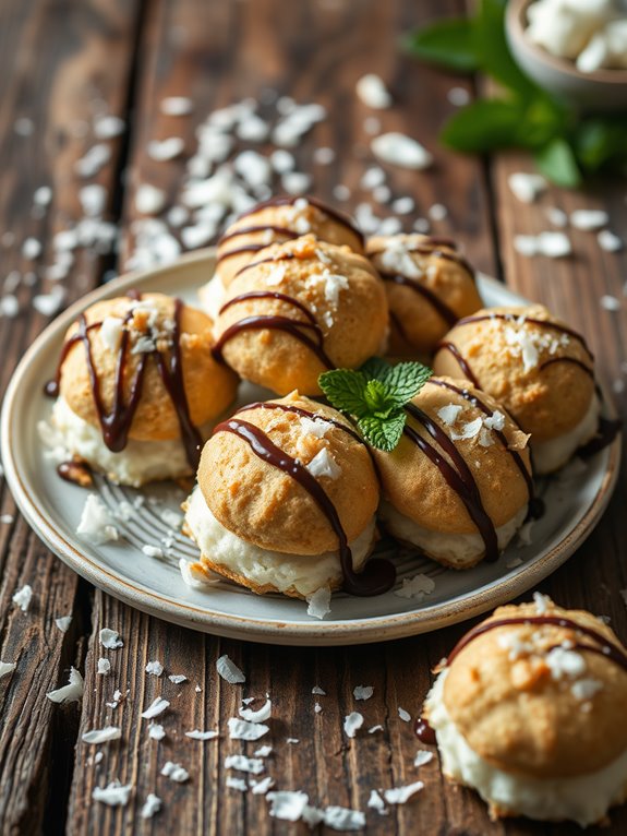 air fryer coconut macaroons