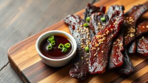 air fryer teriyaki beef jerky