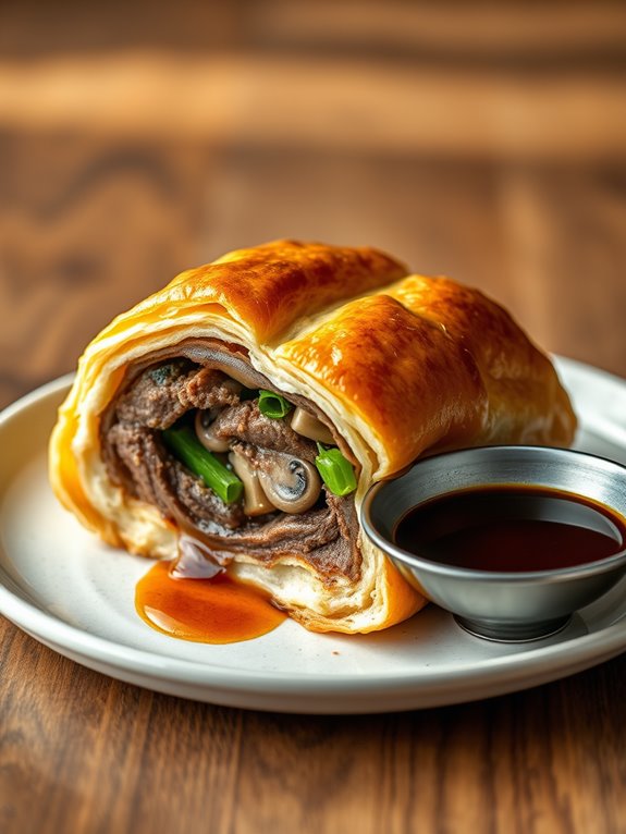 asian fusion beef wellington