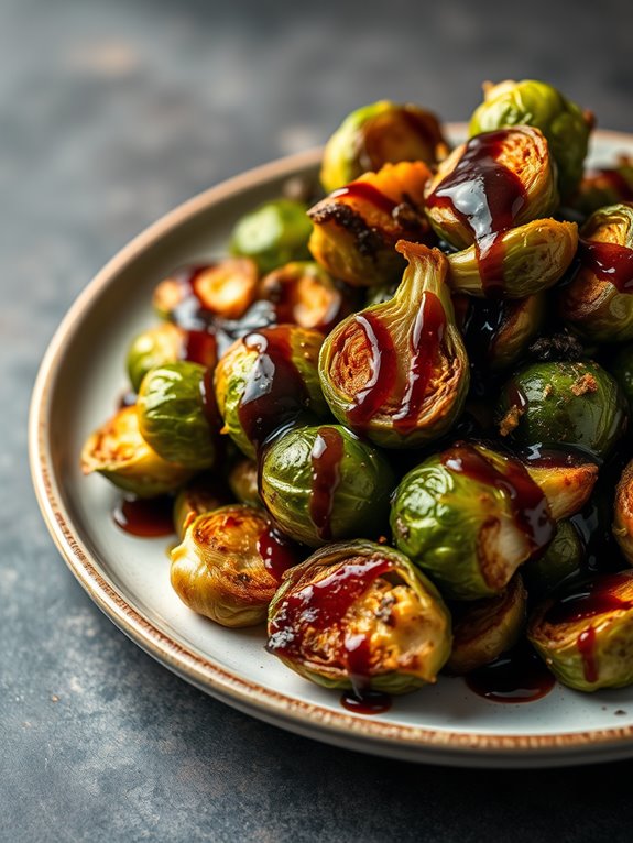 balsamic crispy brussels sprouts