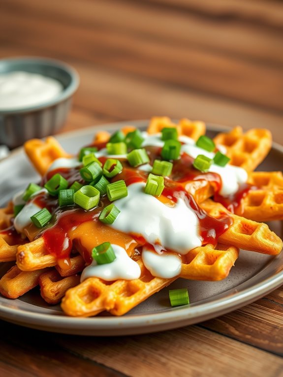 bbq flavored waffle fries