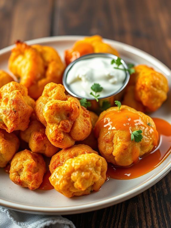 buffalo cauliflower dumplings recipe