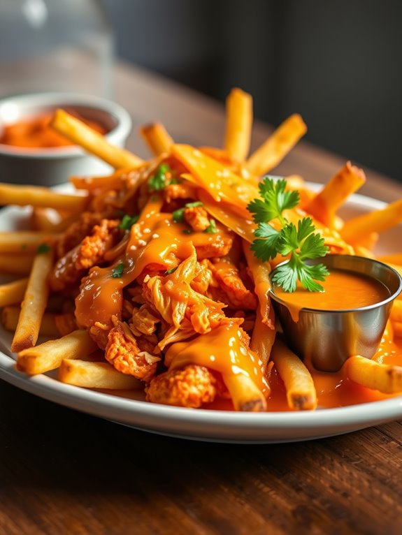 buffalo chicken loaded fries