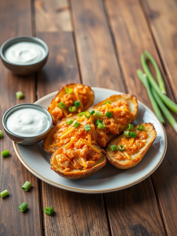 buffalo chicken skin treats