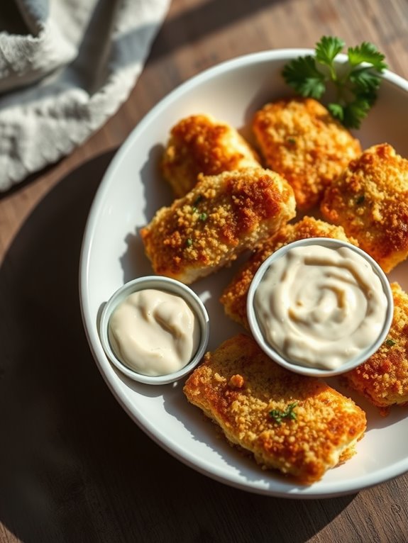 cajun flavored fish appetizer bites 1