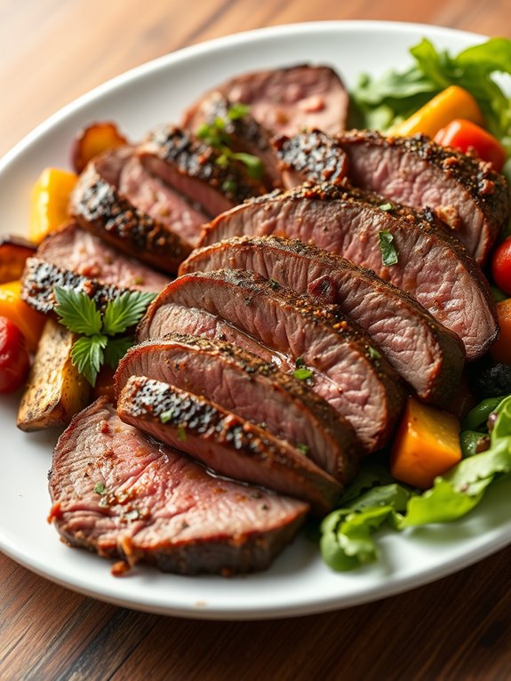 cajun seasoned grilled flank steak