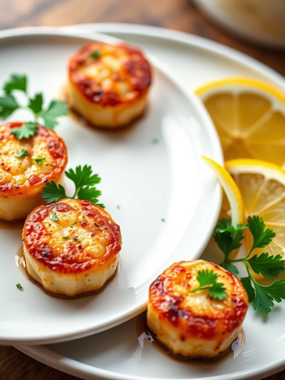 cajun seasoned scallops dish