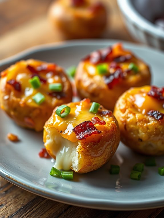 cheesy bacon potato bites