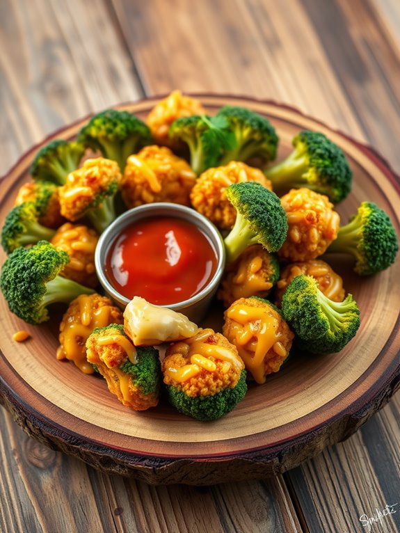 cheesy broccoli snack bites