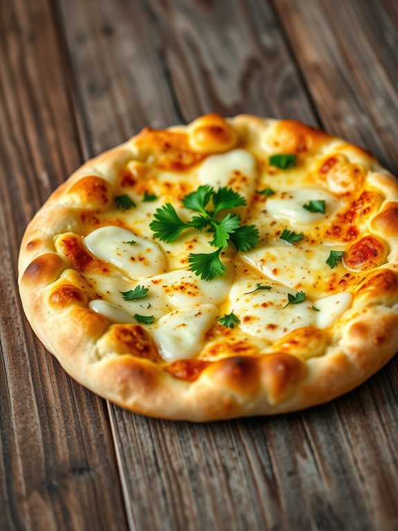 cheesy garlic flatbread delight