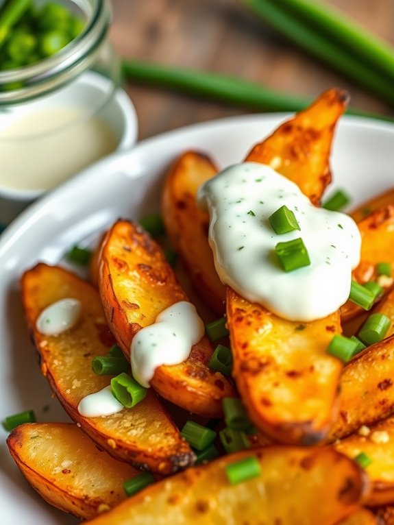 cheesy ranch potato wedges