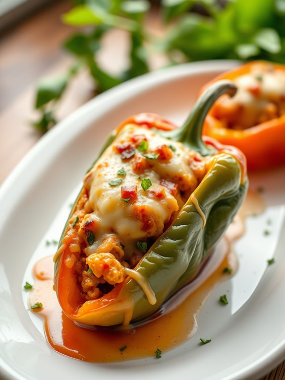 cheesy stuffed bell peppers