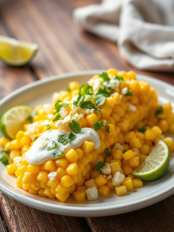 cheesy sweet corn elotes