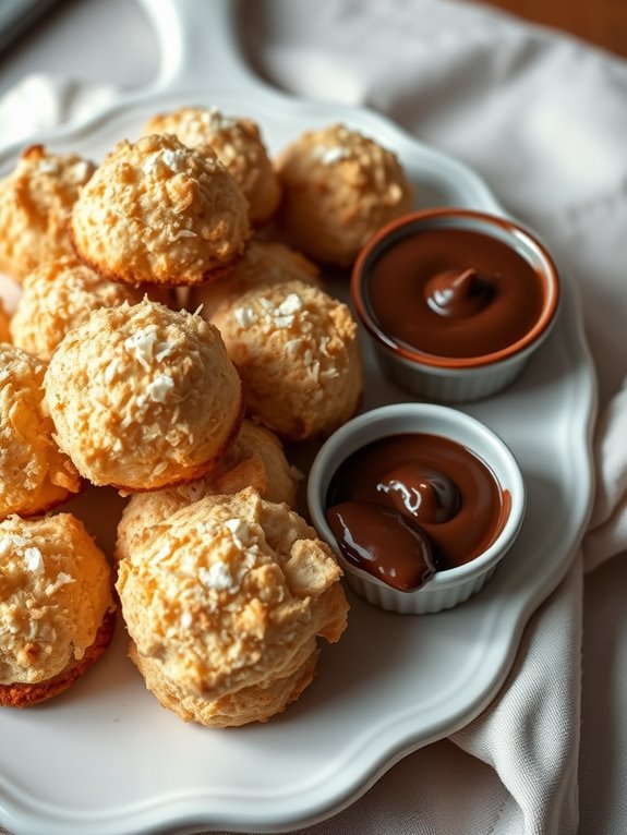 chewy coconut dessert bites