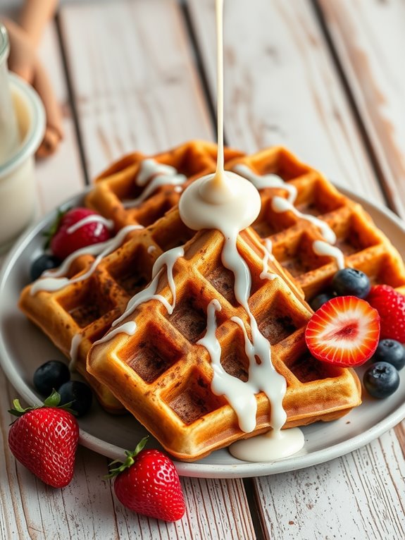 cinnamon infused waffle delight