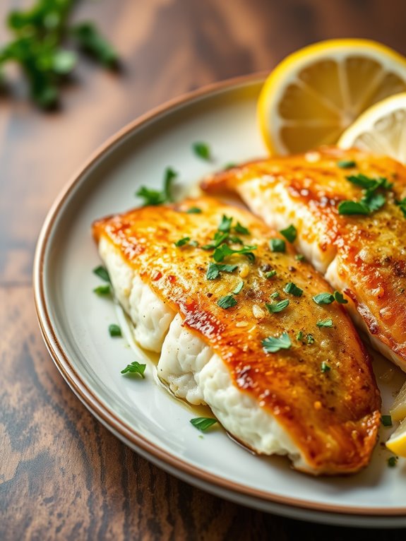 citrusy garlic herb fish