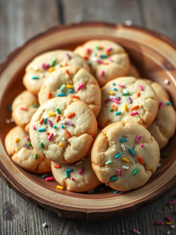 colorful sprinkled sugar cookies