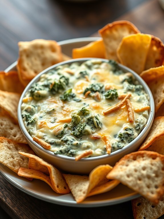 creamy spinach artichoke dip