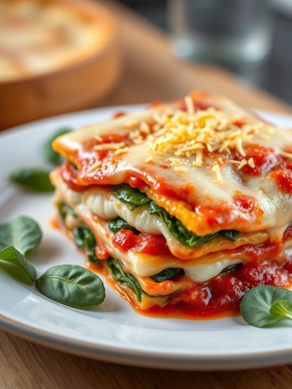 creamy spinach ricotta casserole