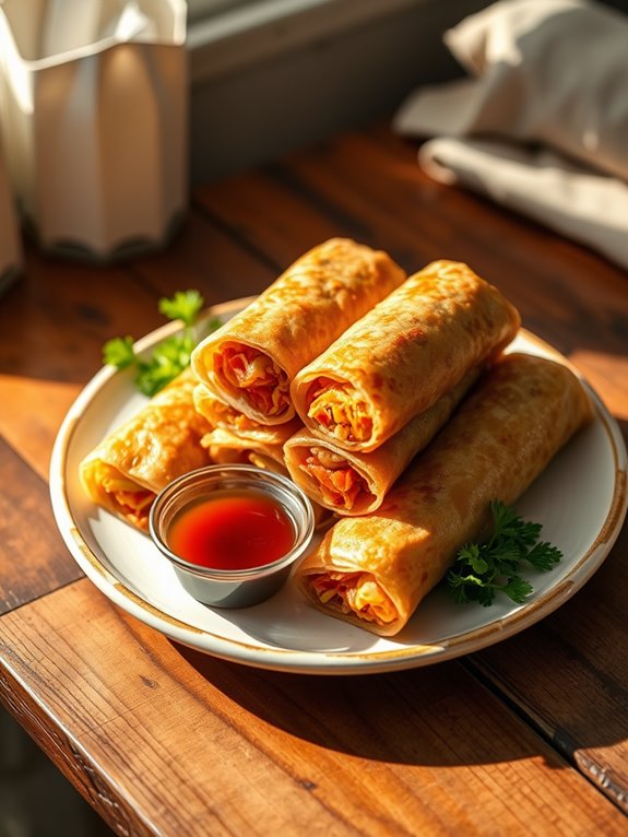 creative filipino inspired spring rolls