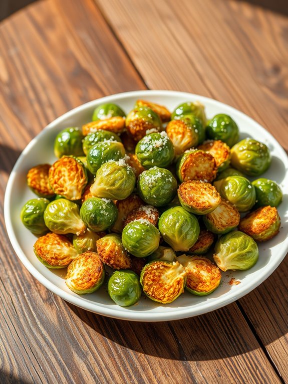 crispy air fried brussels sprouts 1