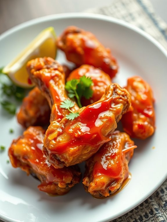 crispy air fried chicken wings