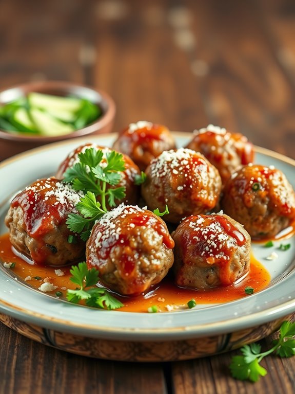 crispy air fried meatballs recipe