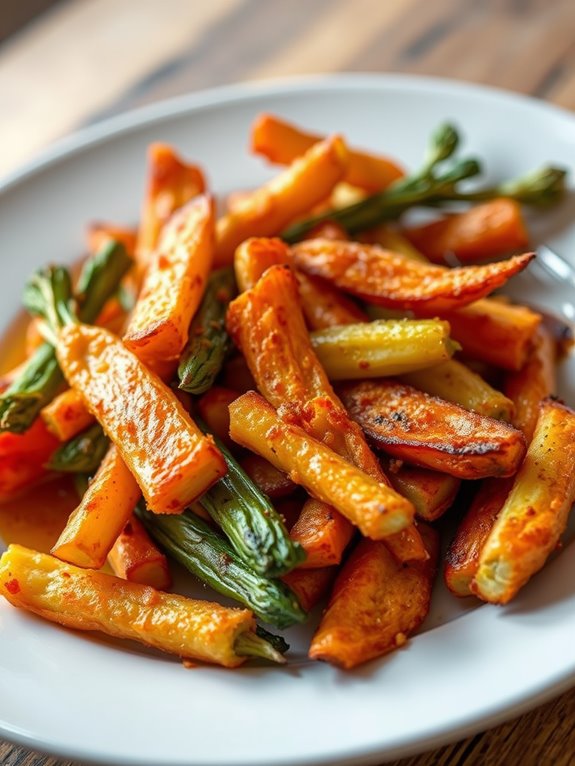 crispy air fried veggies