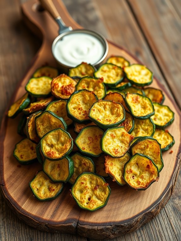 crispy air fried zucchini