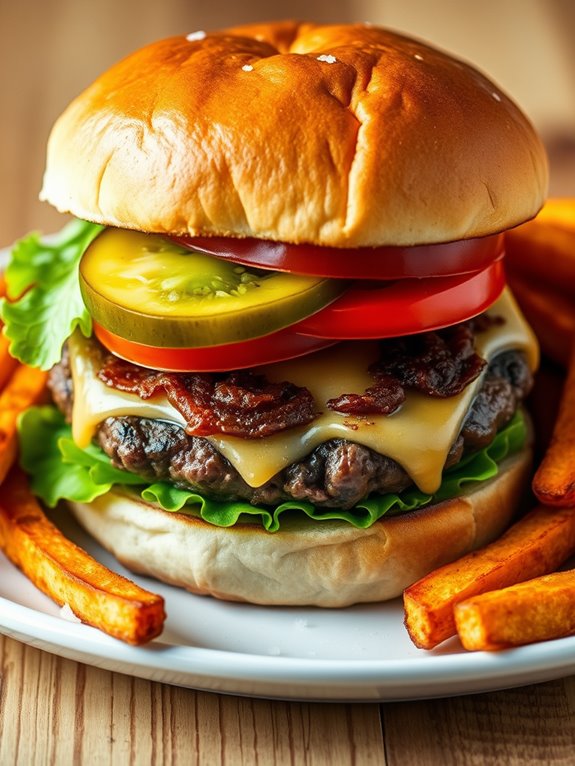 crispy air fryer burgers