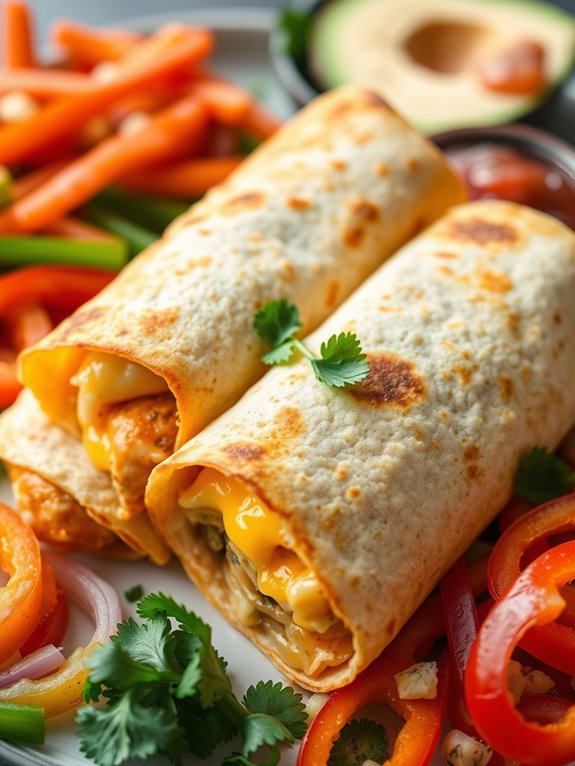 crispy air fryer burritos 1