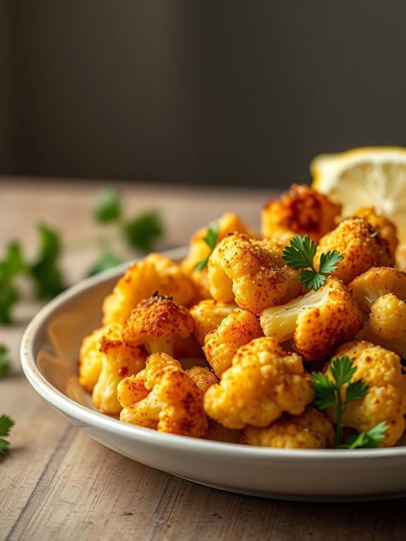 crispy air fryer cauliflower