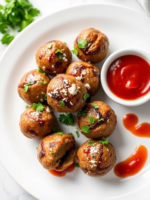 crispy air fryer meatballs