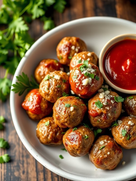 crispy air fryer meatballs