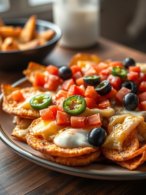 crispy air fryer nachos