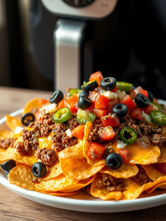 crispy air fryer nachos