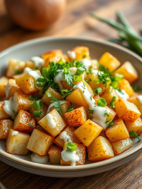 crispy air fryer salad