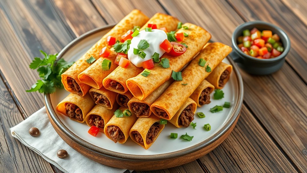 crispy air fryer taquitos