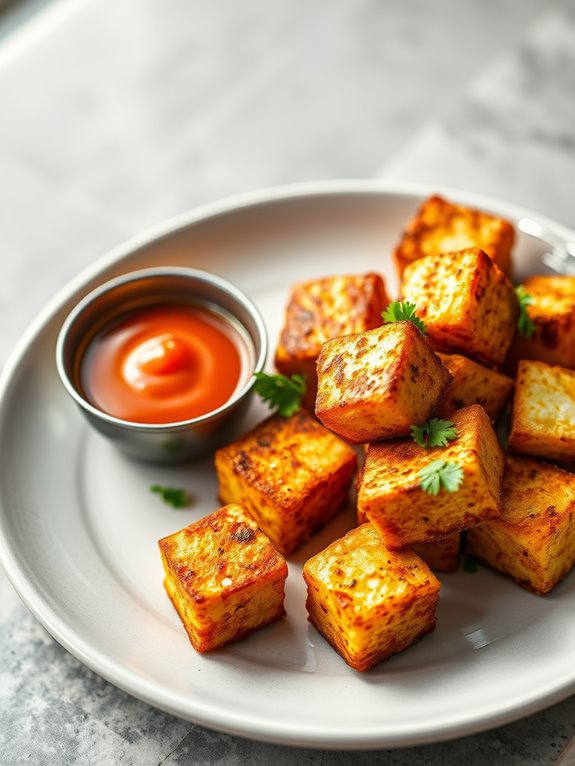 crispy air fryer tofu 1