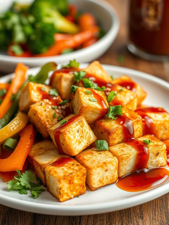 crispy air fryer tofu