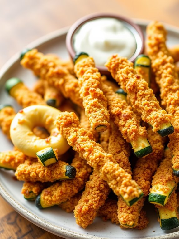 crispy air fryer zucchini 1