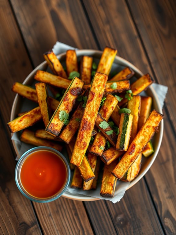 crispy air fryer zucchini