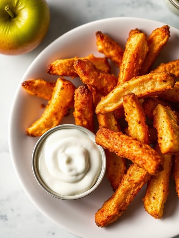 crispy apple fries dip