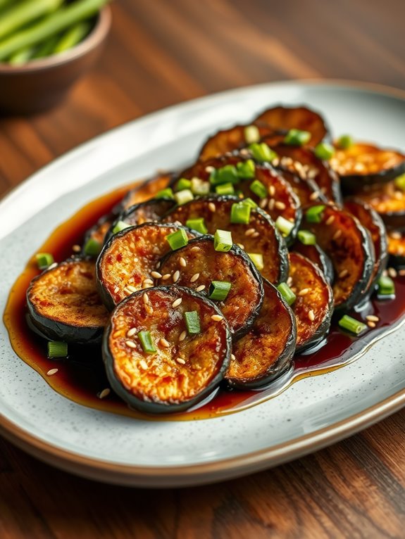 crispy asian aubergine delight