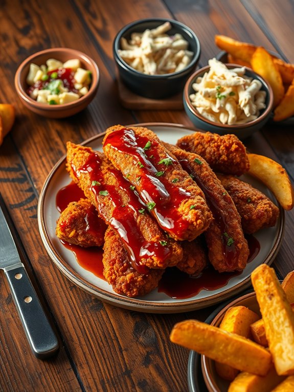 crispy bbq chicken strips