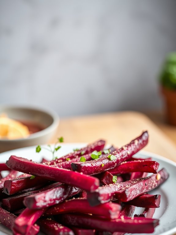 crispy beetroot vegetable snack