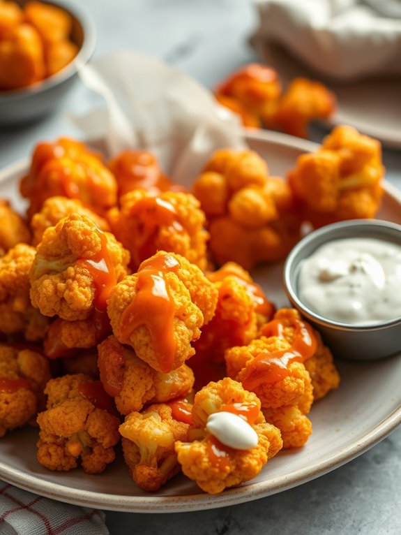 crispy buffalo cauliflower delight