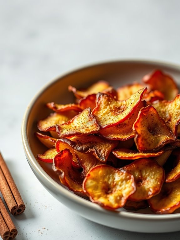 crispy cinnamon apple snacks